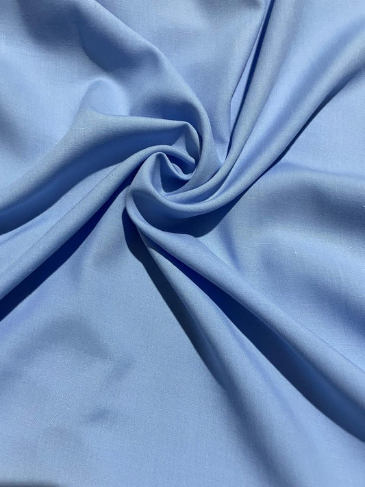 Premium Sky Blue Unstitched Wash & Wear Suit