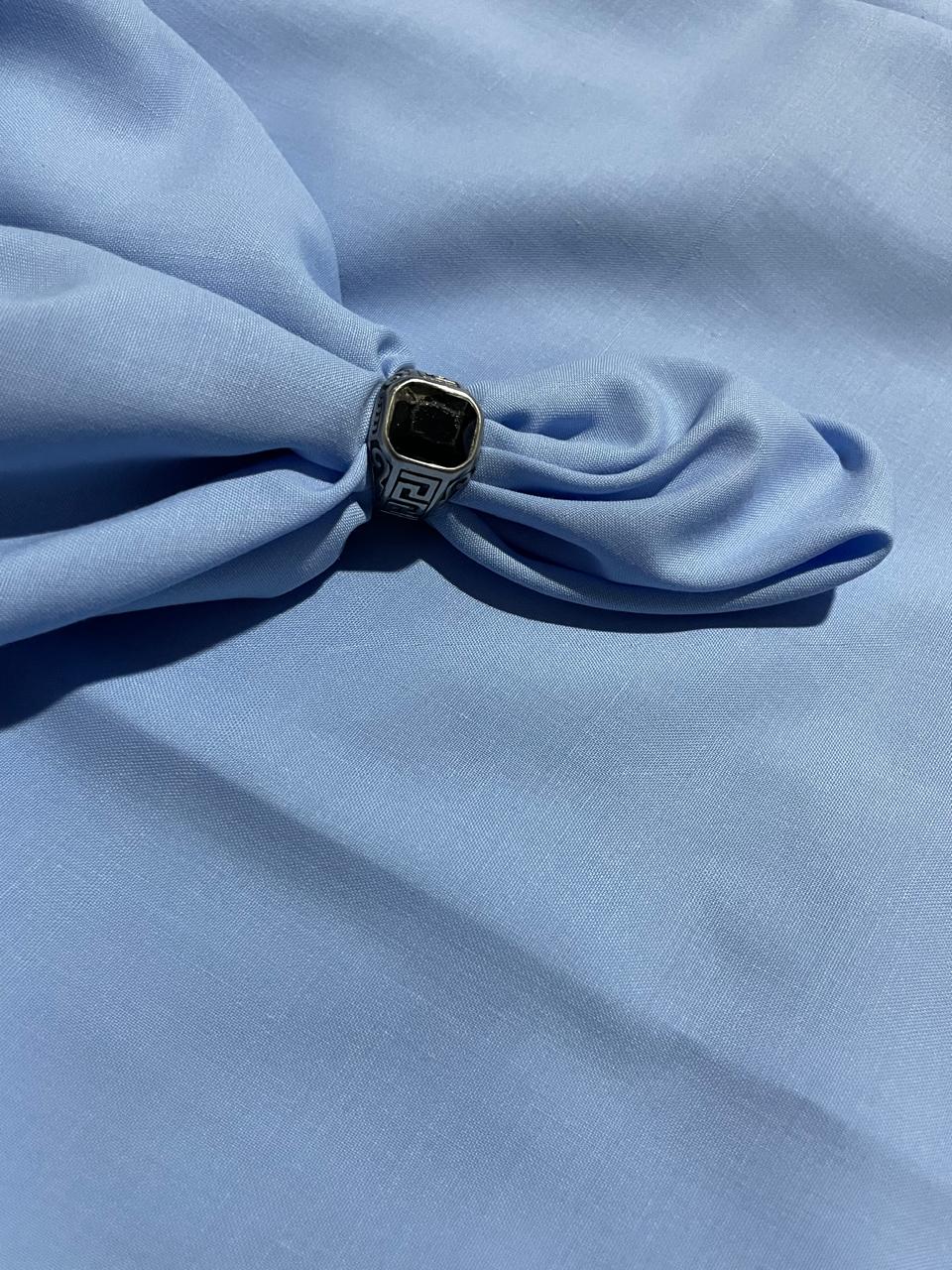 Premium Sky Blue Unstitched Wash & Wear Suit